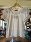 White Angel Floral Shirt (Size Large)