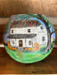 Country Home & Barn Painted Gourd Bowl
