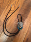 Silver Buffalo W/ Turquoise Stones Bolo Tie