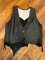 Black Deer and Cowhide Vest