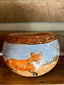 “On the Prowl” Fox Gourd Bowl