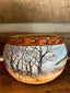 “On the Prowl” Fox Gourd Bowl