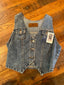 Red Pendleton Denim Vest