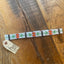 White, Orange and Green Beaded Hat Band