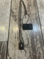 Black Spinel Cross Sterling Silver Necklace