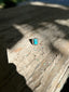 Arizona Turquoise and Silver Rectangle Ring