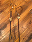 Rock Heart Bolo Ties w/ Leather Straps