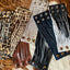 Cowhide Slit Bracelets