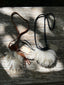 Dark Acorn Medicine Bag w/ Lamb Wool #232