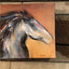 Small Orange Horsehead Painting #11