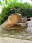 Tan Custom Beaver Hat w/ Cognac Leather Band
