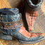 Canty Boots - Kids Vintage Black Crocodile (size 6/8)