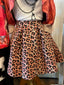 Kid's Pink Leopard Print Skirt