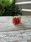 Vintage Cuff w/ Red Flower
