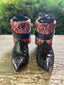 Canty Boots - Brown Idyllwild w/ Pink Leopard Tops  (Size 9.5/10)