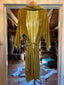 Chartreuse Velvet Cowboy Up Belted Kimono