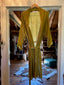 Chartreuse Velvet Cowboy Up Belted Kimono