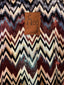 Chevron Velvet Lace Up Tunic Dress