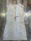 Cream Boucle Sequin Lace Up Tunic