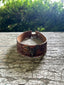 Tooled Leather Hat Band W/ Deer Charm
