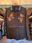 Denim Hand-Embellished Frida Jacket