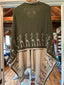 Flax & Sage Green Reversible Cowboy Shawl