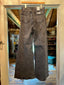 Gray Wide Leg Denim w/ Side Rhinestones
