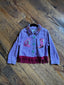 Kids Hand-Embellished Lavender Denim Jacket
