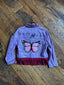 Kids Hand-Embellished Lavender Denim Jacket