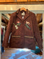 Chocolate Suede Hand Painted Jacket
