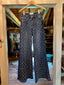 Rhinestone Diamond Wide Leg Jeans