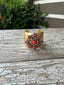Vintage Cuff w/ Coral Flower