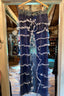 Navy Blue Flower Bustle Skirt (size 7)