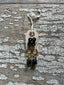 Glynneth B. Black and Gold Skull Earrings #112
