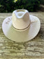 Custom White Wedding Hat w/ Hand-drawn Roses and Rattlesnake Band